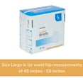 thumbnail image 3 of McKesson Classic Briefs, Incontinence, Light Absorbency, Large, 18 Count, 1 Pack, 3 of 11