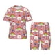 thumbnail image 1 of Balery Cartoon Chicken Conjunto de Pijama Infantil de Manga Corta con Estampado – Ropa de Dormir de Algodón Suave-3X-Large, 1 of 6