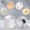 thumbnail image 5 of Paquete de 4 frascos con bomba sin aire de 2 tamaños, recipientes de viaje para cosméticos al vacío para lociones y cremas, blanco, 30ml / 50ml, 5 of 5