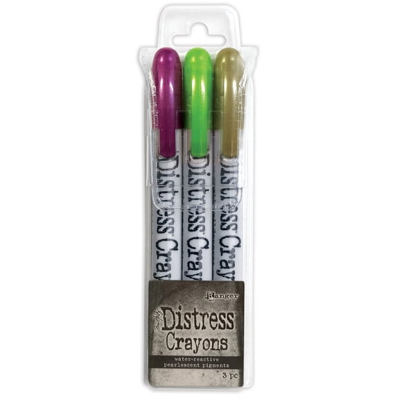 Tim Holtz Distress Crayon Pearl Set-Halloween Set# 4 SHK81128