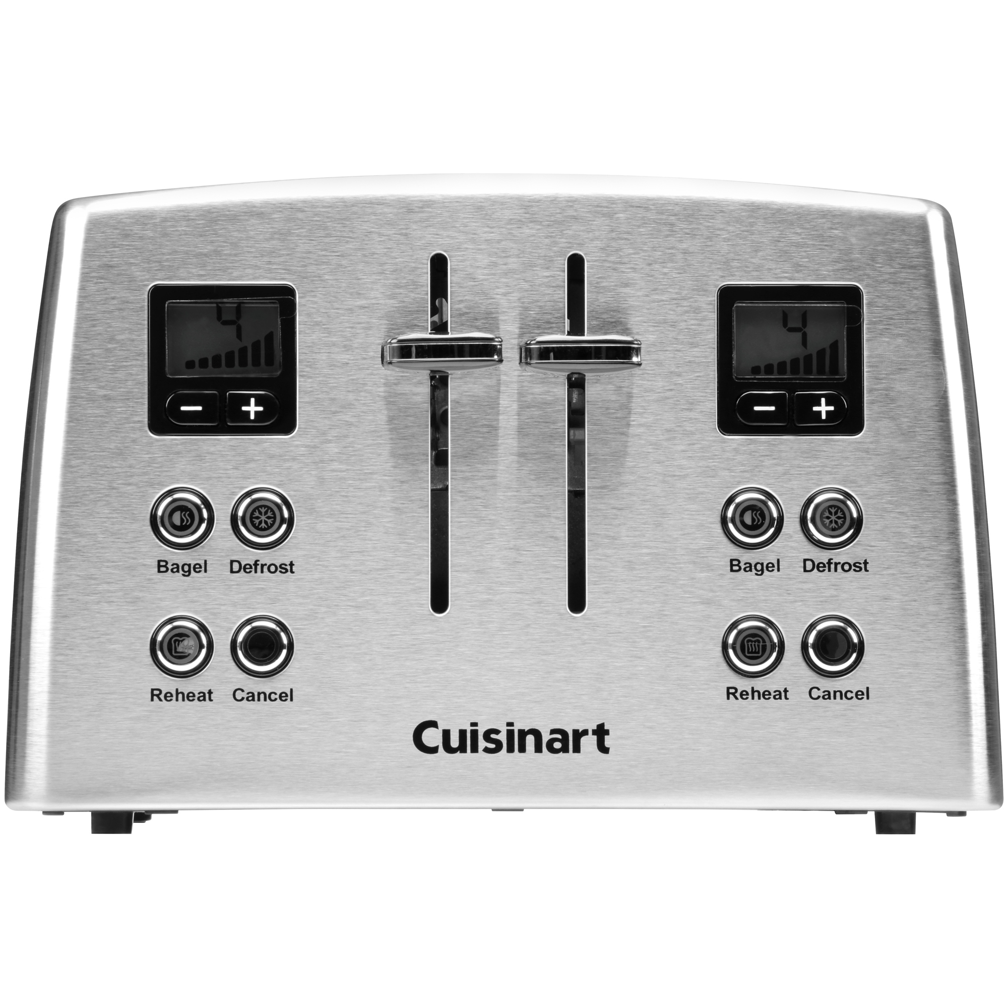 Cuisinart Toasters 4Slice Compact Toaster in Silver Stainless CPT435
