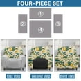 thumbnail image 6 of FOR U DESIGNS Hummingbird Lemon Print Recliner Chair Covers with Arms, Wear-Resistan Recliner Couch Protector Stretch Living Room Armchair Cover Prevent Wear and Pet Hair, 6 of 8