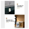 thumbnail image 3 of Tankless Water Heater, Instant Hot Water Heater, 3000W Mini Electric Tankless Instant Hot Water Heater Bathroom Kitchen Washing ,Security Protection Design, 3 of 8