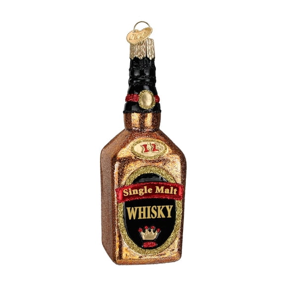 Old World Christmas Ornaments Whisky Bottle Glass Blown Ornaments for Christmas Tree