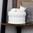 thumbnail image 4 of Perfect Memorials White Cat in Basket Cremation Urn, 4 of 6