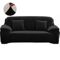 thumbnail image 4 of Sofa Cover Slipcover Stretch Elastic 1Seater Chair Loveseat Sofa Couch Furniture Protector Fit, Sofa Slipcover, Home Decor, Black, 4 of 6