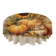 thumbnail image 3 of Autumn Maple Leaf Round Tablecloth Wedding Hotel Table Cover Holiday Dining Table Waterproof Tablecloth, 3 of 6