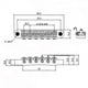 thumbnail image 5 of Pieza de repuesto para puente de guitarra Tune-O-Matic Roller Saddle compatible con guitarra eléctrica Gibson Les Paul LP SG Style de 6 cuerdas, 5 of 5