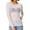 White, variant on BLTIBY Women's Mesh Tops See Through Shirts Round Neck Long Sleeve Bodycon Sheer Slim Fit Blouse Clubwear Black XL