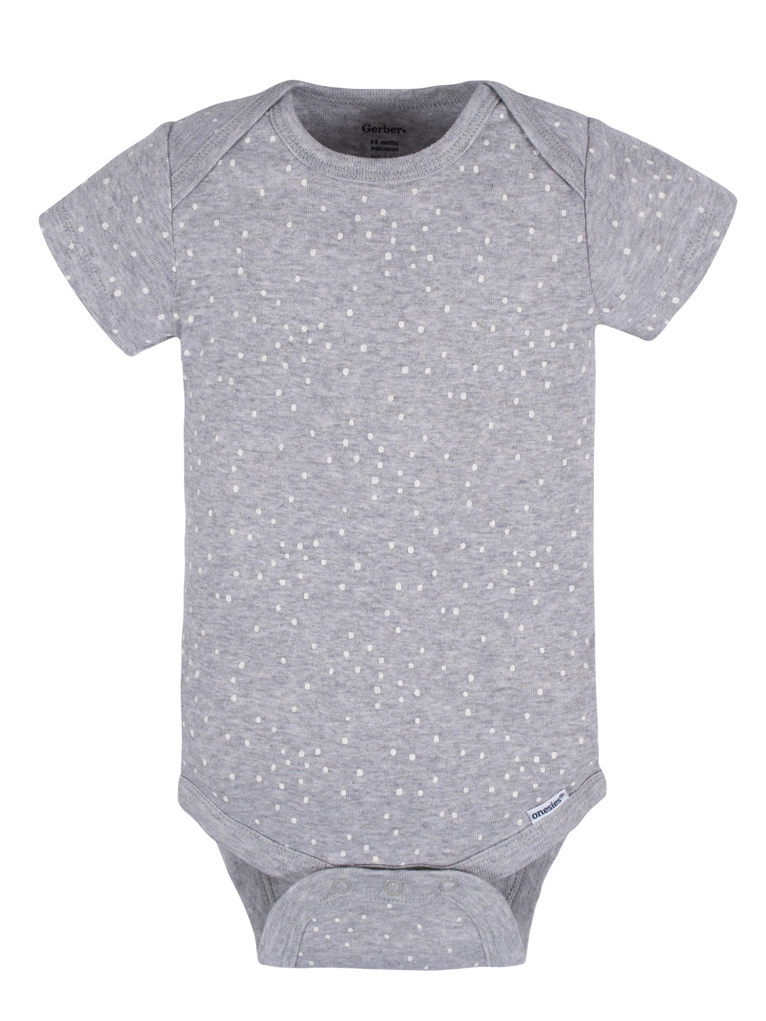 Gerber Baby Boy or Girl Gender Neutral Short Sleeves Onesies Bodysuits, 8-Pack (Newborn - 12 Months)