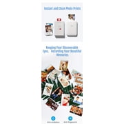 HPRT Pocket Photo Printer - Portable Mini Color Wireless Mobile Printer - Zink 2x3” Sticky-Back Photos - Bluetooth Compatible with iOS & Android Devices Printing Machine Sticker