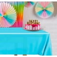 thumbnail image 3 of DecorRack 2 Rectangular Tablecloths -BPA- Free Plastic, 54 x 108 inch, Turquoise (2 Pack), 3 of 6
