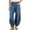 Blue, variant on MIXUE Jeans For Women Solid Color Casual Fashion Loose Wide Leg Pants Washed Long Pants Scimitar Pants Trousers Daily-Wear,Blue,S