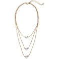 thumbnail image 1 of Collier de Perles à Trois Couches Simple Rétro Bijoux Accessoires Durables et à la Mode, 1 of 5
