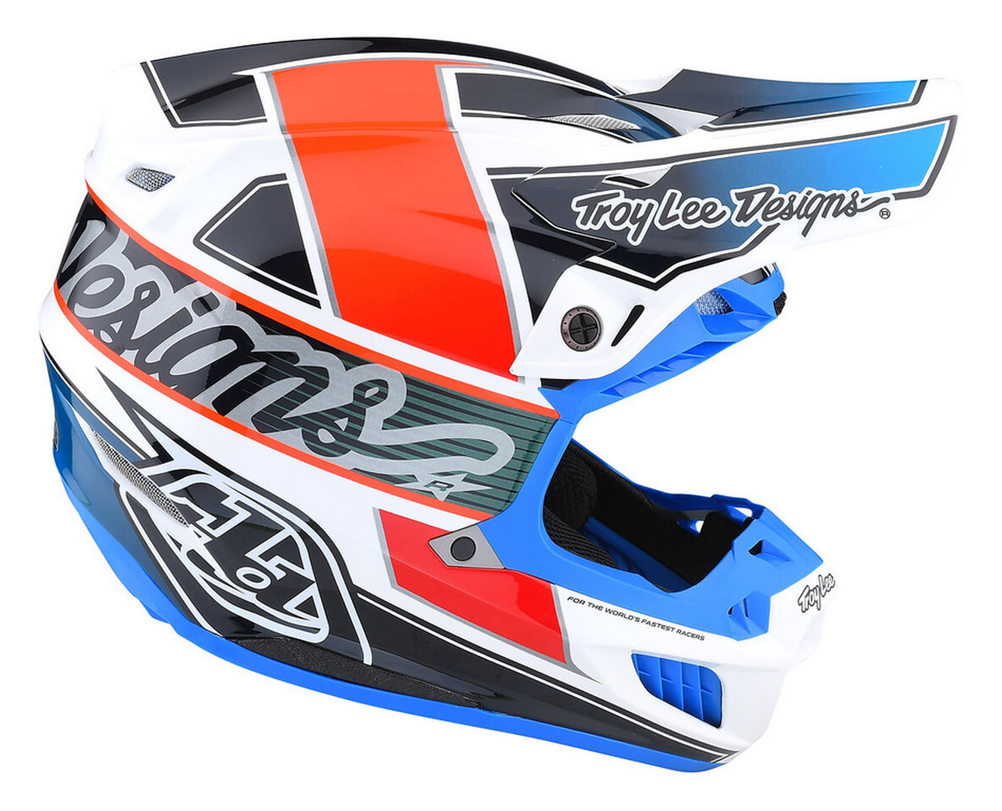 Troy Lee Designs SE5 Composite Team MX Offroad Helmet Orange/Blue