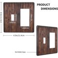 thumbnail image 4 of Sdmnsg-T Rustic Barn Doors Print Combo Toggle Rocker Decorative Electrical Receptacle Outlet Plates Covers for Bedroom Kitchen Farm House Decor, 4 of 5