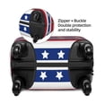 thumbnail image 4 of Lsque American Patriotic Stars And Stripes Printed Luggage Cover, Travel Luggage Protector,Scratch and Dirt Resistant, Fits 18-32 Inch Luggage - Large, 4 of 9