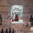 thumbnail image 3 of Merry Christmas Scottish Terrier Enjoys Woofmas Winter Xmas Holiday Vertical Metal Aluminum Sign Scottie Dog Lover Gifts Wall Art Home Decor - 02022, 3 of 5
