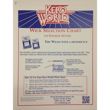 UPC 013204000011 product image for World Marketing WC-2 Kerosene Heater Wick Chart | upcitemdb.com