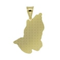thumbnail image 2 of Diamond-Cut Praying Hands Unisex Adult Pendant 10K Yellow White Gold, 4.49 Gr – Goldum NYC, 2 of 3