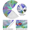 thumbnail image 2 of GZHJMY Mardi Gras Christmas Tree Skirt, Tree Skirt for Holiday Party Home Christmas Day Ornaments, 47.2", 2 of 6