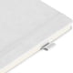 thumbnail image 1 of A5 Lined Notebook Portable PU Leather Hardcover Notebook with Elastic Strap for Business School White, 1 of 3