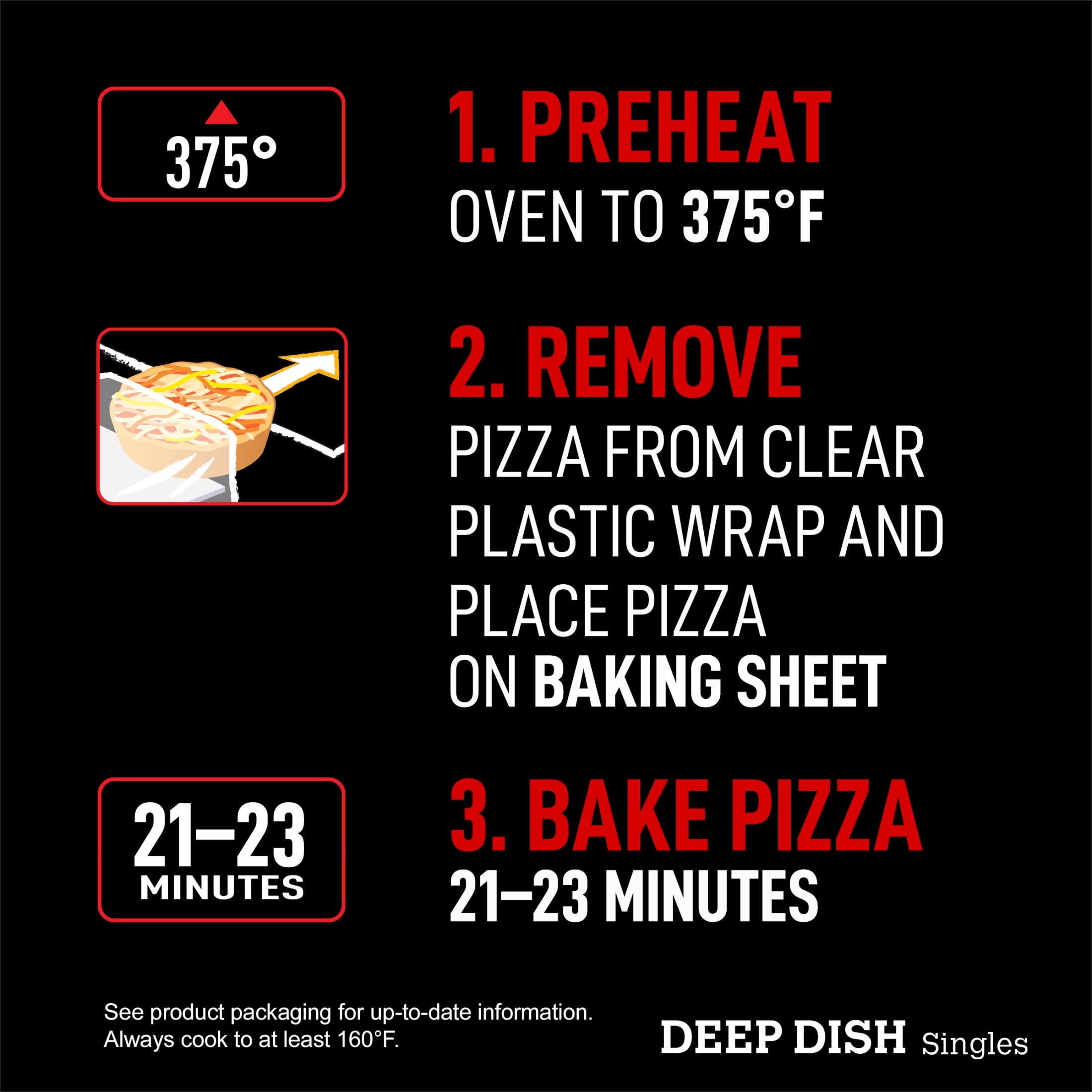 Red Baron Four Cheese Deep Dish Personal Frozen Pizza, 11.2 oz 2 Pack