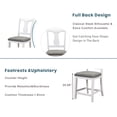 thumbnail image 4 of Farmhouse 5 Piece Dining Set Kitchen Table Set with Storage Shelf Counter Height Table Set with Square Table and Cushioned Chairs for 4 Persons Dining Room Table Set for Small Place, 4 of 9