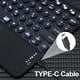 thumbnail image 5 of 1 teclado bluetooth táctil (teclado retroiluminado colorido táctil de 10 pulgadas - negro) Xemadio CZDZ-ZC38, 5 of 7