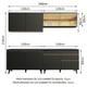 thumbnail image 3 of Cocina Integral Completa Modular Madesa Reims 240cm Negro 10, 3 of 10