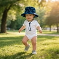 thumbnail image 4 of Quealent Baby Sun Hat for Boys Girls Toddler Summer Bucket Hat Kids Sun Protection Beach Hat Cotton Baby Hats 3-5 Years, 4 of 4