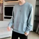 thumbnail image 3 of Sudadera para hombre, sin capucha, ropa masculina, top estampado azul, jersey con letras, moda Harajuku, nueva, sudadera de una pieza, algodón, tallas S, 3 of 5