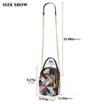 thumbnail image 2 of FORMRS Crossbody Bag for Women Quilted Travel Shoulder Cell Phone Purse with Chain Strap Handbag, Geometric Pattern, 2 of 7