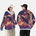 thumbnail image 4 of Lsque Astronaut Dolphin UPF 50+ Lightweight Sun Protection Men's Women's Long Sleeve Shirt, Hoodie Performance -Small, 4 of 9