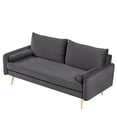 thumbnail image 6 of US Pride Furniture Villeda 70''W Polyester Square Arms Sofa Gray, 6 of 8
