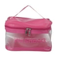 thumbnail image 1 of 1 Pc Bolsa de Maquillaje Cuadrada Conveniente para Mujeres para Vacaciones, Camping y Viajes de Negocios Color Rosa Rojo, 1 of 4