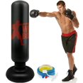 thumbnail image 1 of 63” Inflatable Standing Punching Bag Heavy Training Inflatable Boxing Bag Fitness Training Sport Column Stress Relief Boxing Target with Air Pump for Teen Adults Practice, 1 of 8
