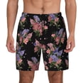 thumbnail image 3 of Uemuo Bouquet Pattern Mens Swim Trunks Quick Dry Board Shorts with Mesh Lining, Stretch Beach Shorts Quick Dry No-Chafing Board Shorts-Medium, 3 of 9