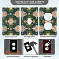 thumbnail image 3 of Yayeee Blank Wall Plate Cover 1-Gang 4.5"x2.7" Home Unused Decorative Outlet, Pink Geometric Flowers, 3 of 7