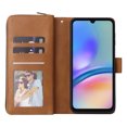 thumbnail image 2 of Allytech Samsung Galaxy A05s Wallet Case with 9 Card Slots & Zipper Pouch for Women Men, Magnetic Closure Kickstand Durable PU Leather Wristlet Strap Folio Flip Luxury Cover - Brown, 2 of 8