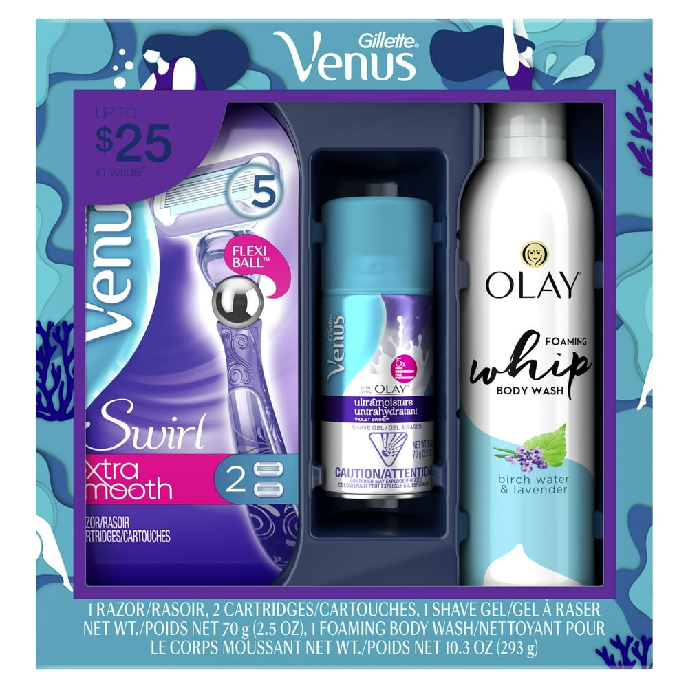 Gillette Venus Extra Smooth Swirl Women's Razor Holiday Gift Pack