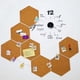 thumbnail image 2 of Tablero de corcho hexagonal autoadhesivo, pegatina de pared de corcho, clavo, foto, pared, anuncio, tablero de mensajes, 2 of 2
