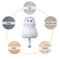 thumbnail image 2 of Gancho creativo para llaves de gato Colgadores para puerta de dormitorio sin costuras Gancho de pared (blanco) Ndcxsfigh Libre de BPA, 2 of 3