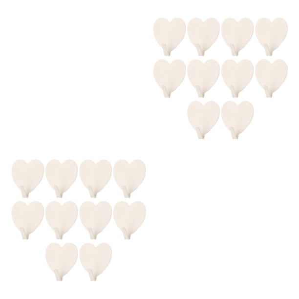 Cateissary Ganchos de pared multiusos de 10 piezas: adecuados para todos los entornos Fácil de instalar Gancho lindo en forma de corazón Type1 NO1