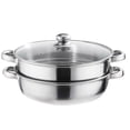 thumbnail image 1 of Stainless Steel Set Induction Steamer Pot Stainless Steel Steamer Cooker Pot Seafood Steam Pot, 1 of 3