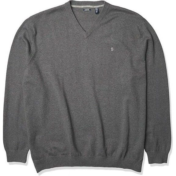 IZOD Men's Big Premium Essentials Solid V-Neck Sweater, Men's