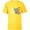 Yellow, variant on The Mandalorian Grogu Protect Attack Snack Chowder - Short Sleeve T-Shirt for Kids - Customized-Navy