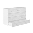 thumbnail image 3 of AFI Vivian Queen Solid Wood Murphy Bed Chest with Drawer & Charger, White, 3 of 7