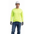thumbnail image 2 of 2 Pack-Hi Vis Green Long Sleeve Work Safety High Visibility T-Shirt Size:X-Large, 2 of 6