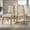 Oak, variant on iNSPIRE Q Alta Mid-Century Modern Walnut Finish Fabric Dining Chair, Cream (Set of 2)